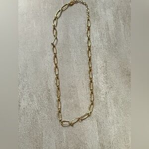 Sophisticated Gold Link Necklace